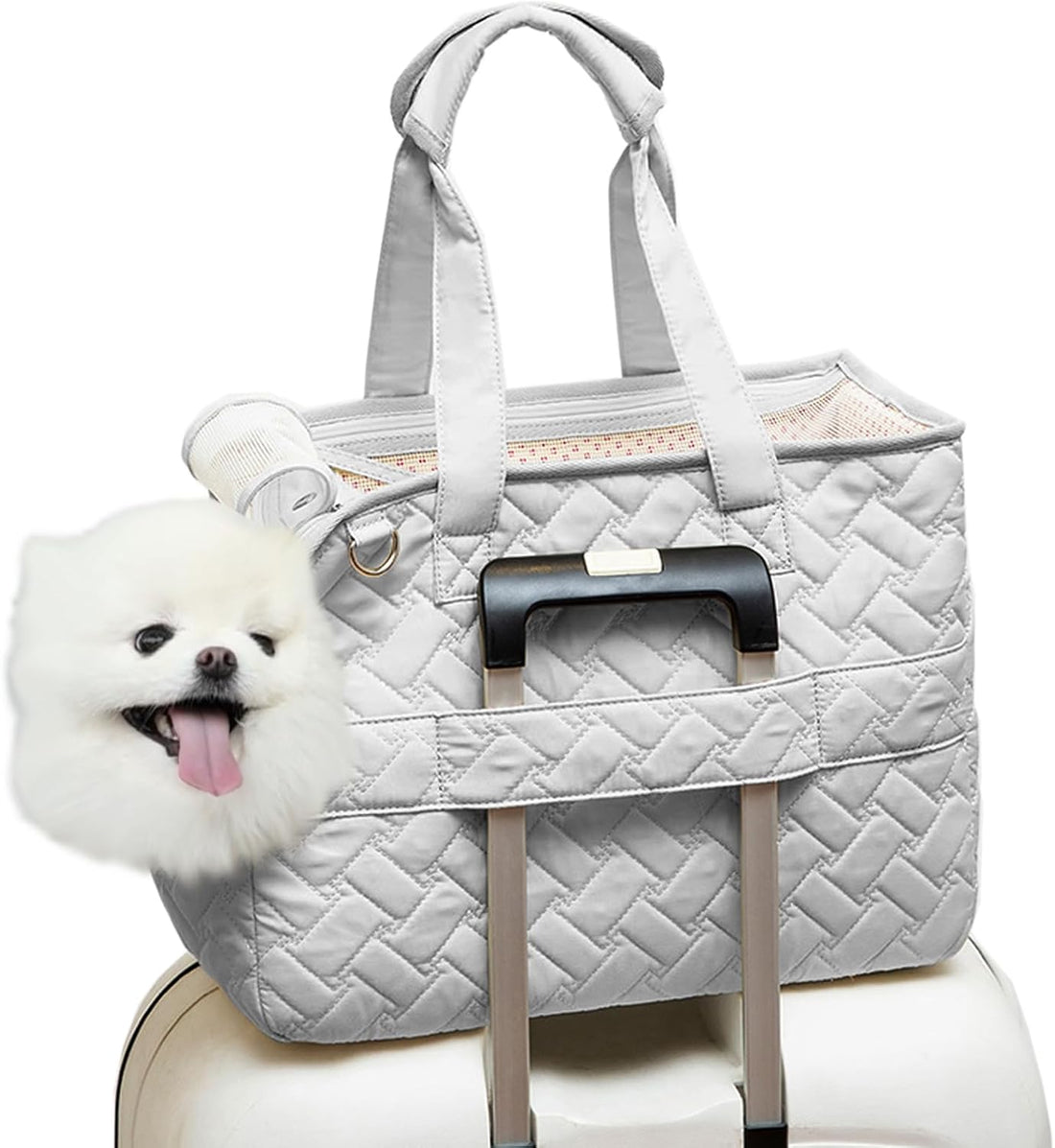 Breathable Pet Carrier Handbag Multi Pocket Travel Tote
