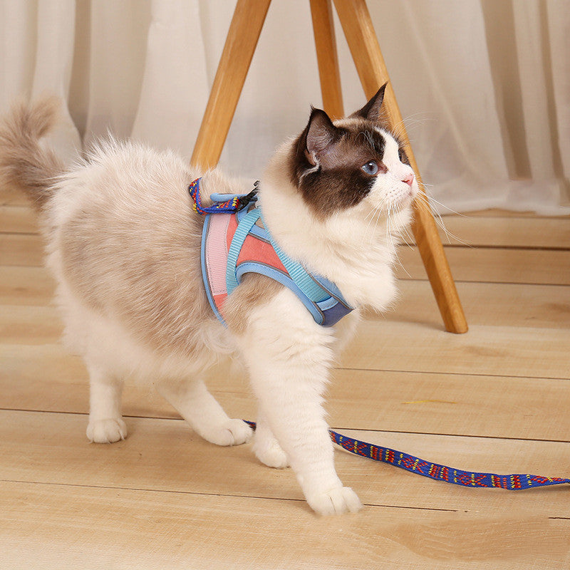 Reflective Anti Escape Pet Harness Leash Set