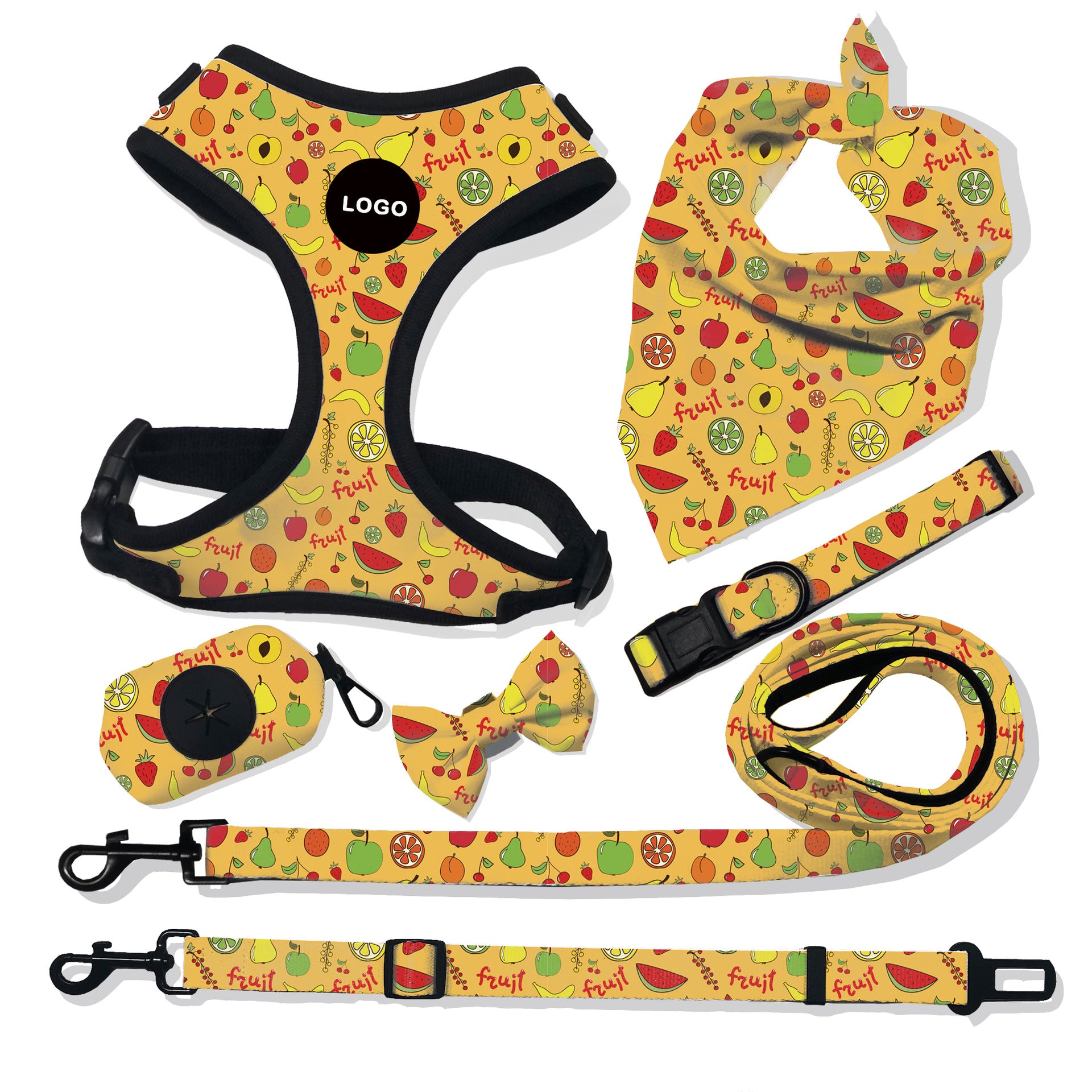 Breathable Pet Harness Leash Control Set