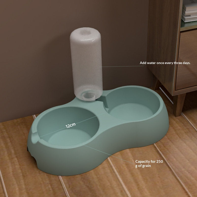 Pet Feeding And Drinking Bowl Station Set