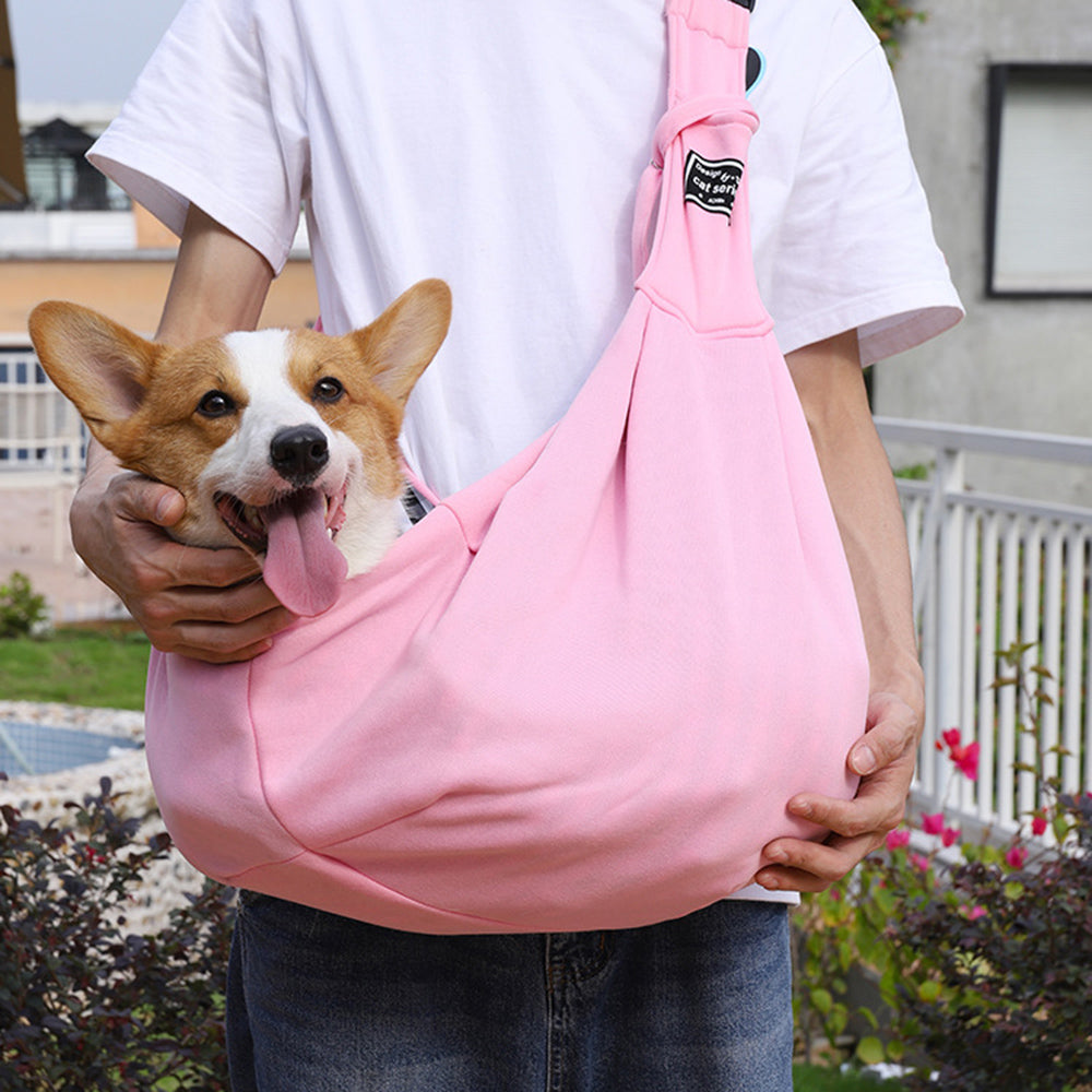 Cotton Pet Carrier Shoulder Tote Travel Sling Bag