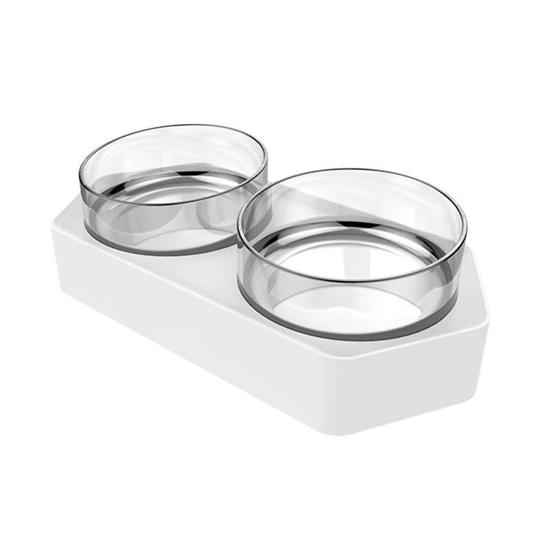 Ceramic Double Pet Feeding And Drinking Bowl Set