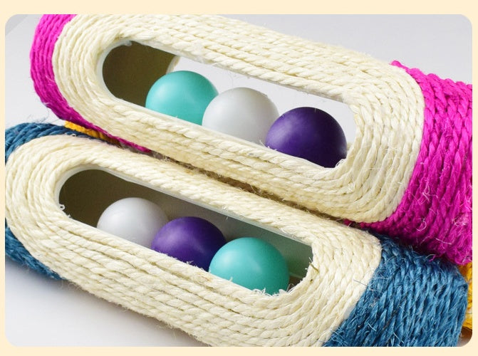 Pet Long Sisal Drum Three Piece Interactive Toy Set