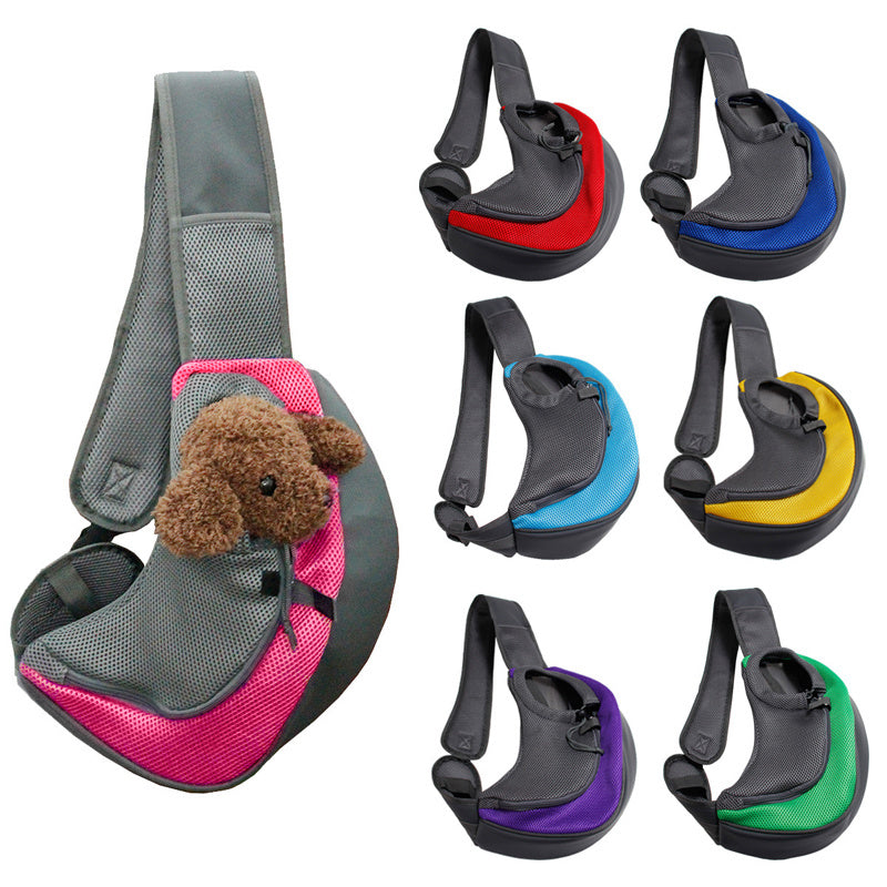 Mesh Oxford Pet Carrier Shoulder Travel Sling Bag