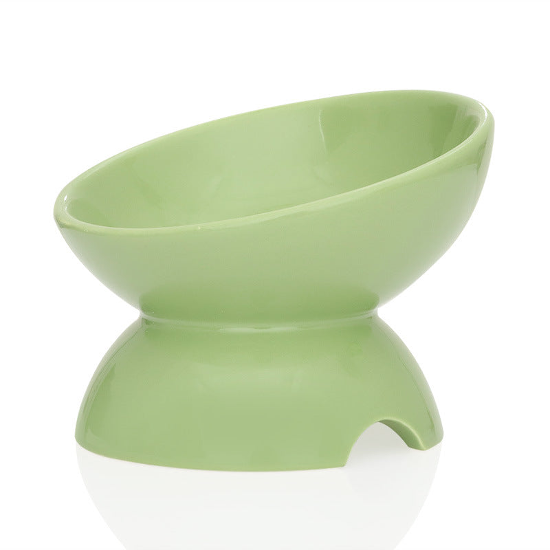 Ceramic Pet Feeding Bowl Cervical Spine Protection Design