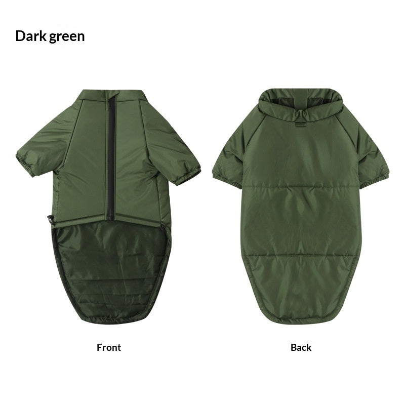 Cotton Two Leg Pet Jacket Comfortable Warm Clothing