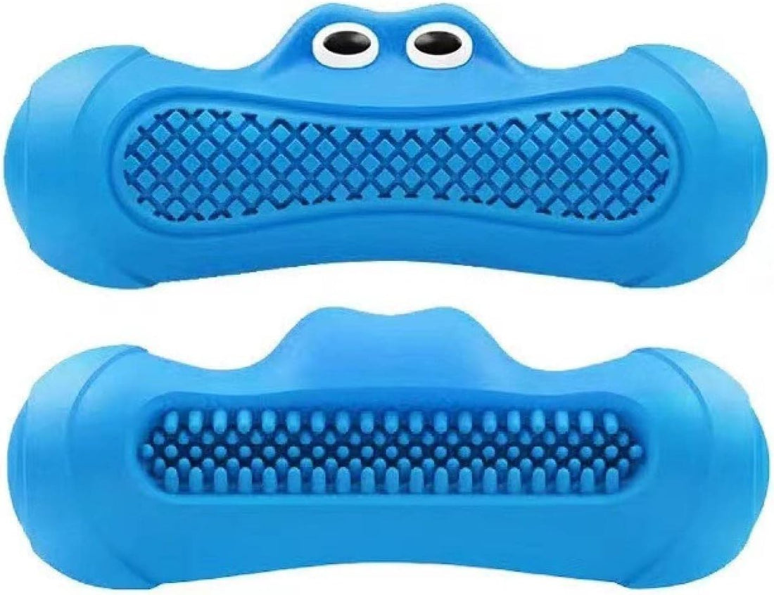 Vocal Rugby Pet Toy Natural Rubber Teething Chew Toy