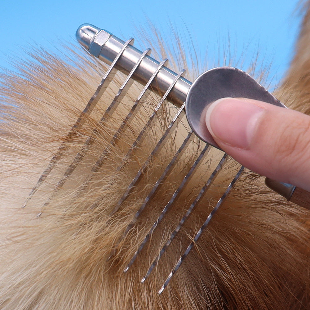 Pet Knot Removal Grooming Brush Fur Care Tool