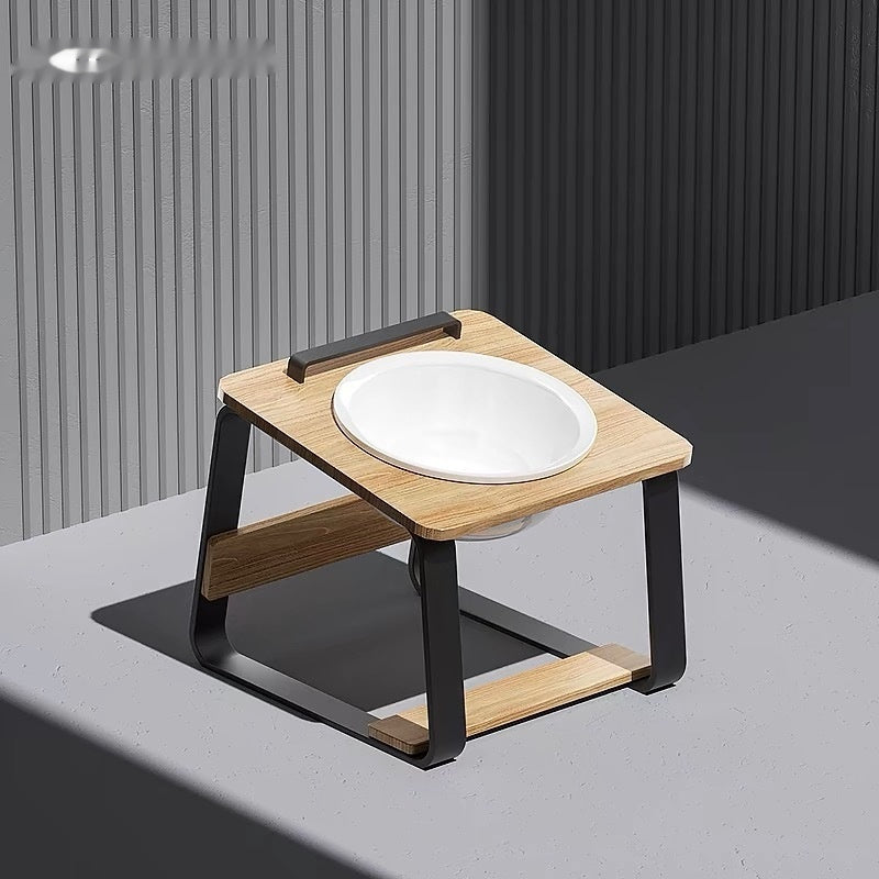 Ceramic Double Pet Feeding And Drinking Bowl Set