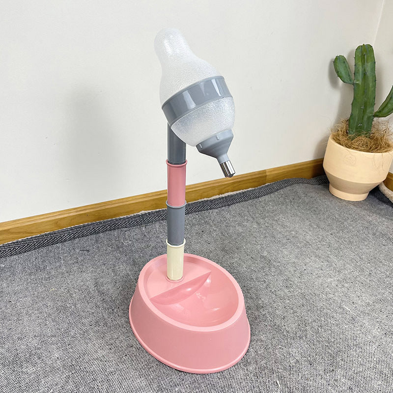 Pet Automatic Height Adjustable Water Dispenser Feeding Bowl