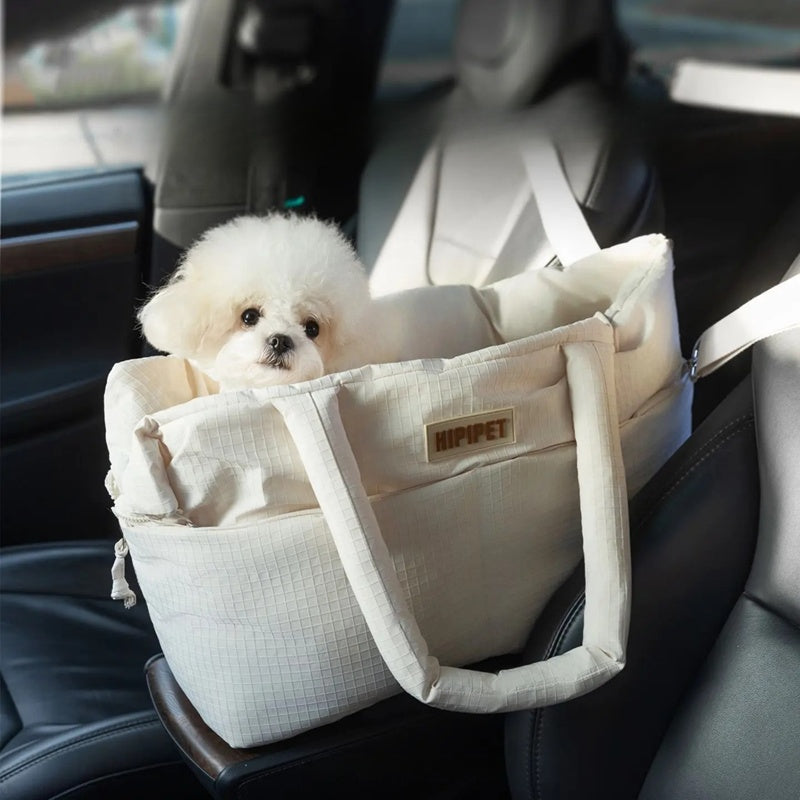 Portable Pet Car Seat Adjustable Safety Leash Carrier