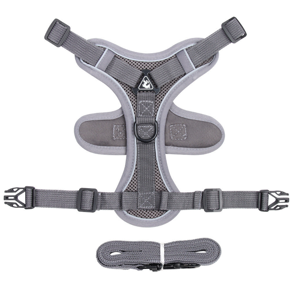 Pet Harness Vest Chest Strap With Control Leash Set