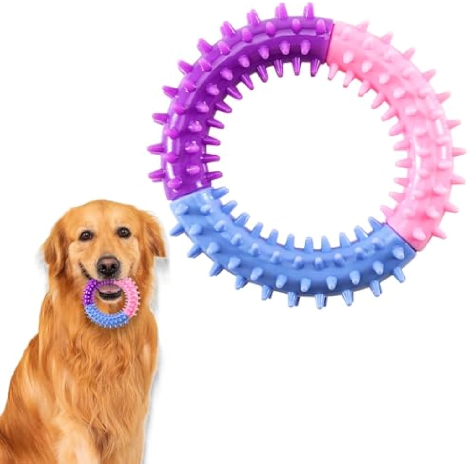 Pet Rubber Chew Ring Teething Interactive Toy