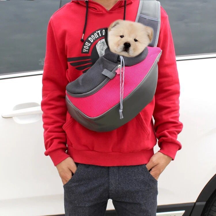 Mesh Oxford Pet Carrier Shoulder Travel Sling Bag