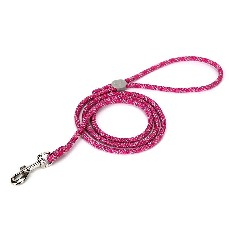 Colorful Adjustable Sliding Pet Leash Durable Walking Rope