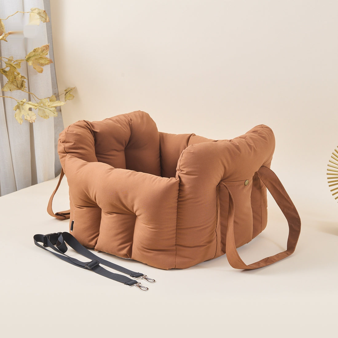 Portable Pet Car Safety Seat Front Carrier Backpack