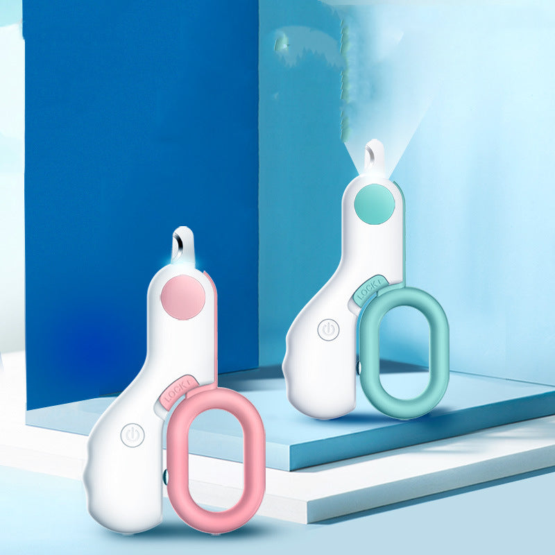Pet LED Mini ABS Nail Trimmer Grooming Tool