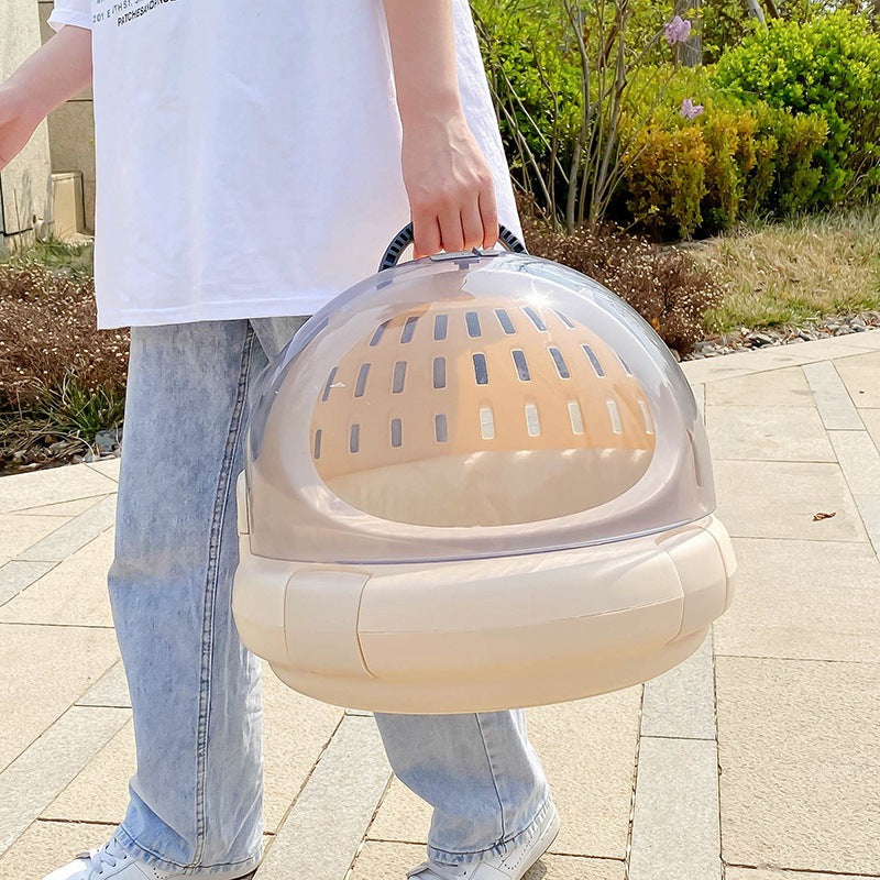 Space Capsule Pet Carrier Panoramic View Cushion Bag