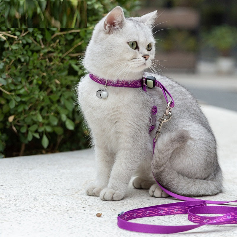 Bell Chest Strap Vest Adjustable Pet Leash Harness