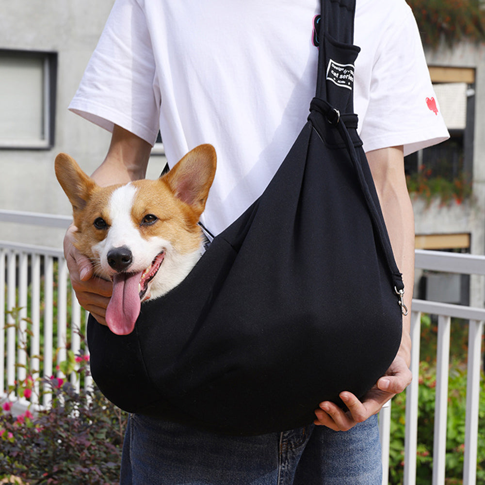 Cotton Pet Carrier Shoulder Tote Travel Sling Bag