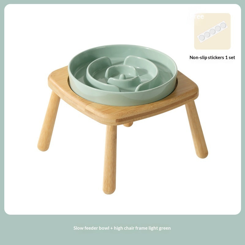 Ceramic Pet Slow Feeding Anti Choking Bowl