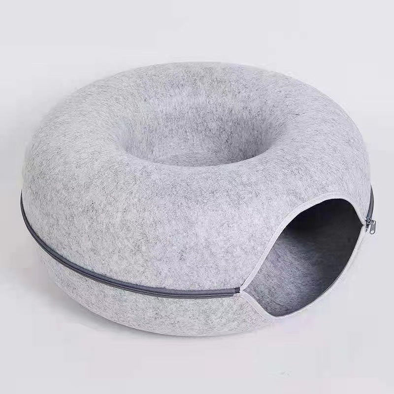 Comfortable Round Pet Tunnel Bed Cozy Sleeping Nest