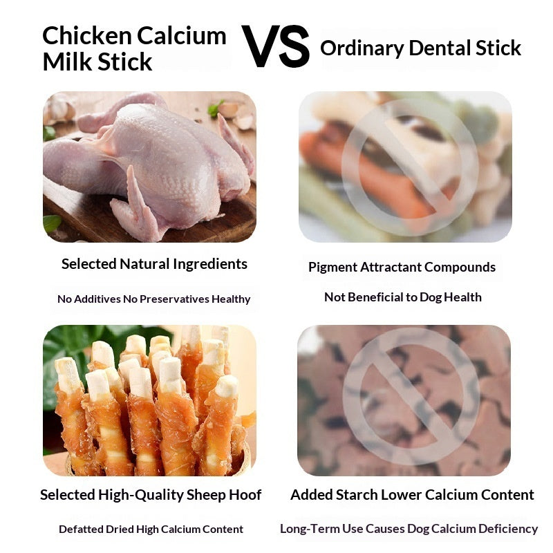 Chicken Milk Calcium Chew Sticks