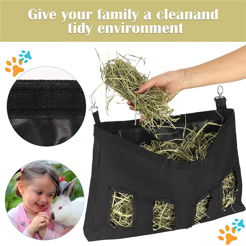 Hanging Rabbit Guinea Pig Hay Feeder Bag
